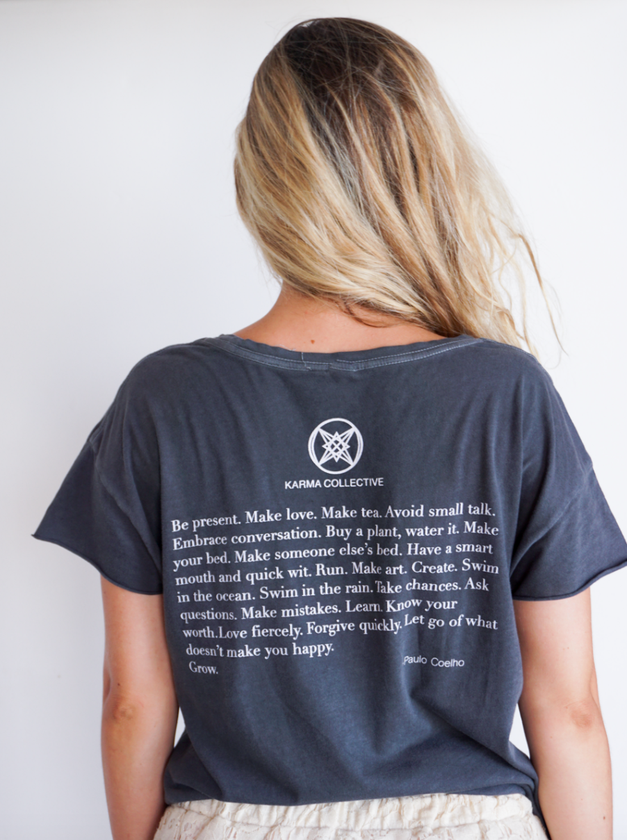 Happy Vintage Charcoal T-shirt