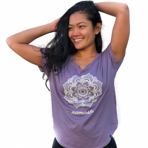 Mandala Flower Vback purple