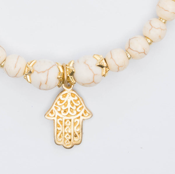White turquoise Hamsa