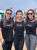 Happy. Vback t-shirt black