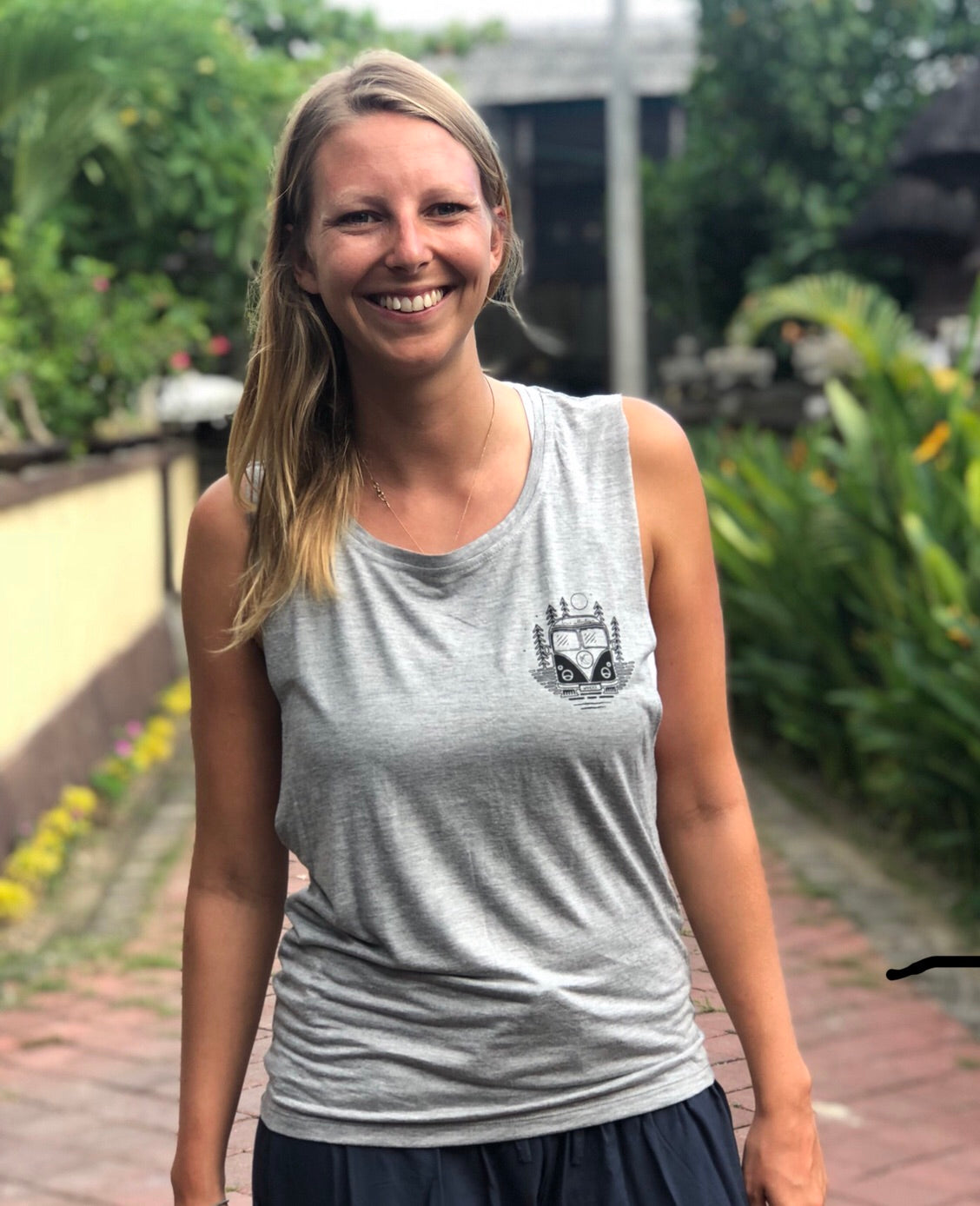 Explore. Dream. Discover Muscle Tank Grey