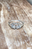 Lotus sterling silver ring