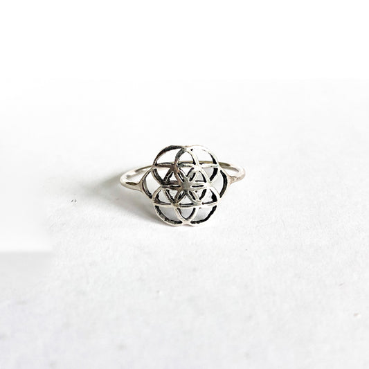 Seed of Life Sterling Ring