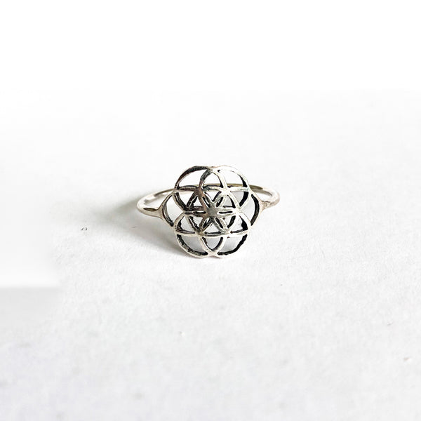 Seed of Life Sterling Ring