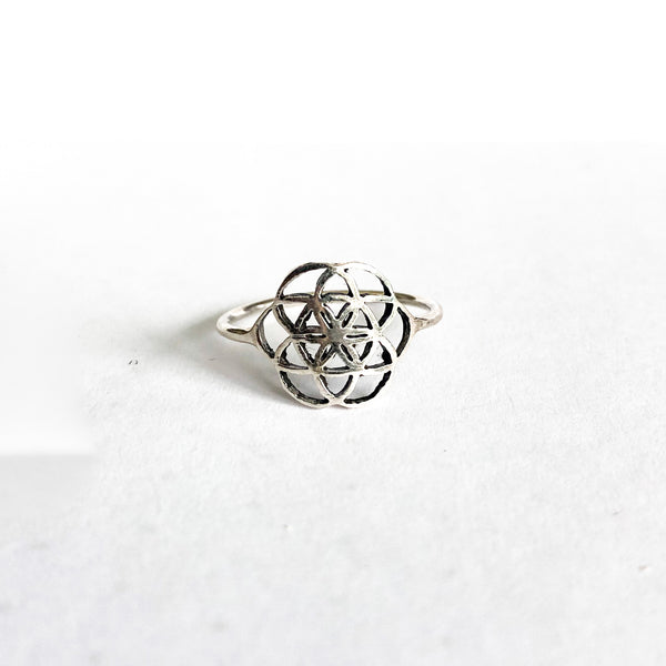 Seed of Life Sterling Ring