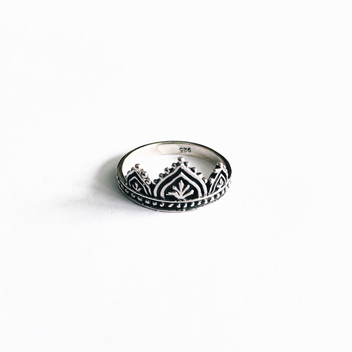 Mandala crown ring