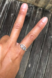 Lotus sterling silver ring