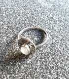 Moonstone Celestial Galaxy ring
