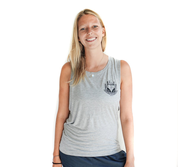 Explore. Dream. Discover Muscle Tank Grey