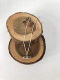 Clear quartz prism necklace