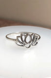 Lotus sterling silver ring