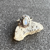 Moonstone Celestial Galaxy ring