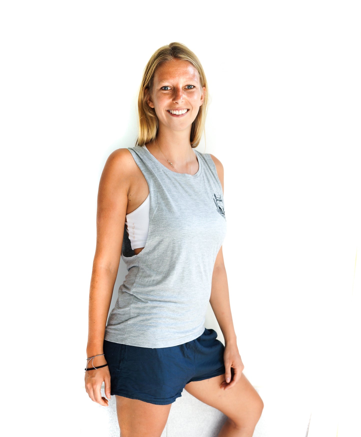 Explore. Dream. Discover Muscle Tank Grey
